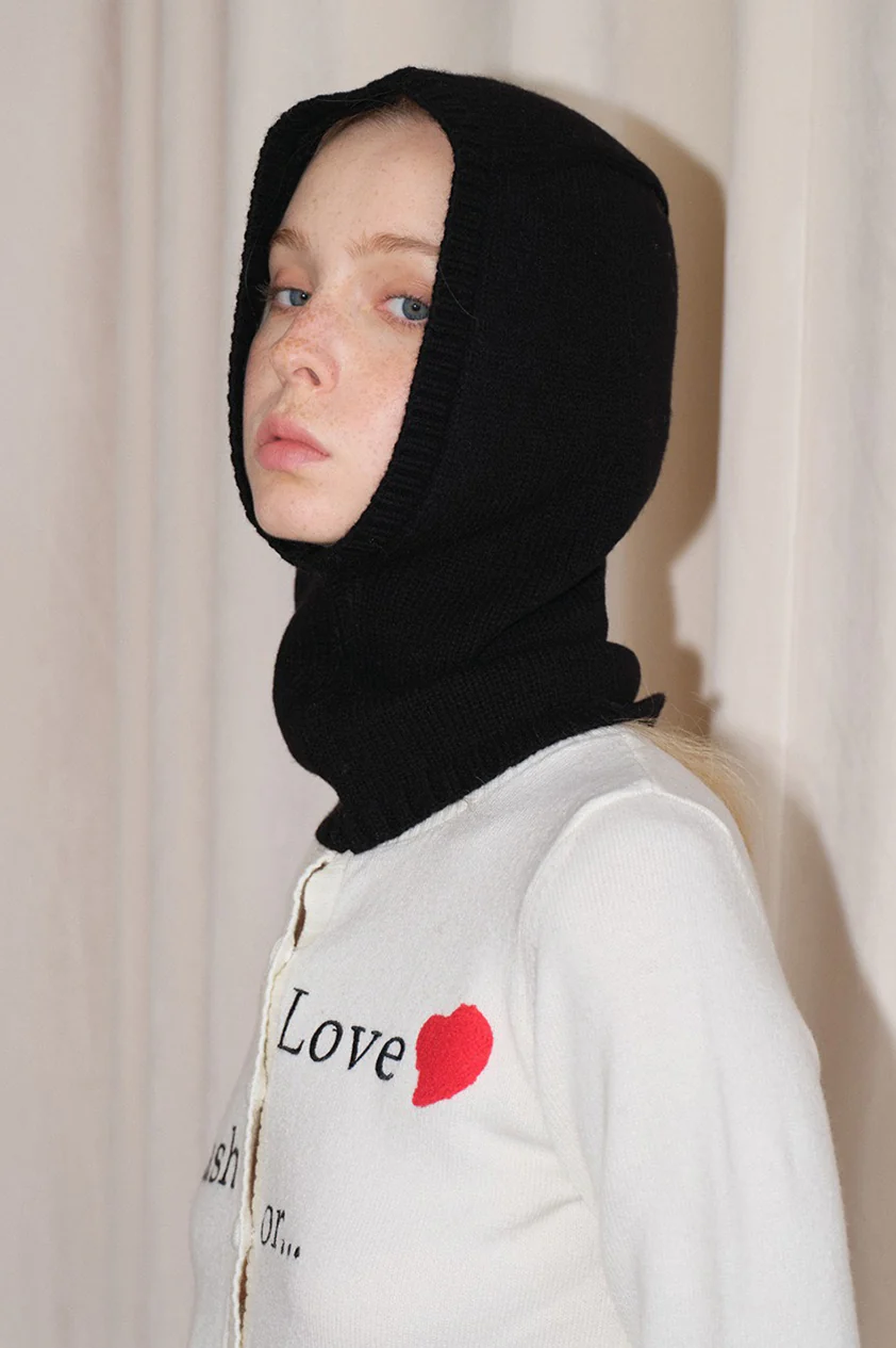 Wool Balaclava One-Piece Warm Knitted Hat - Image 6