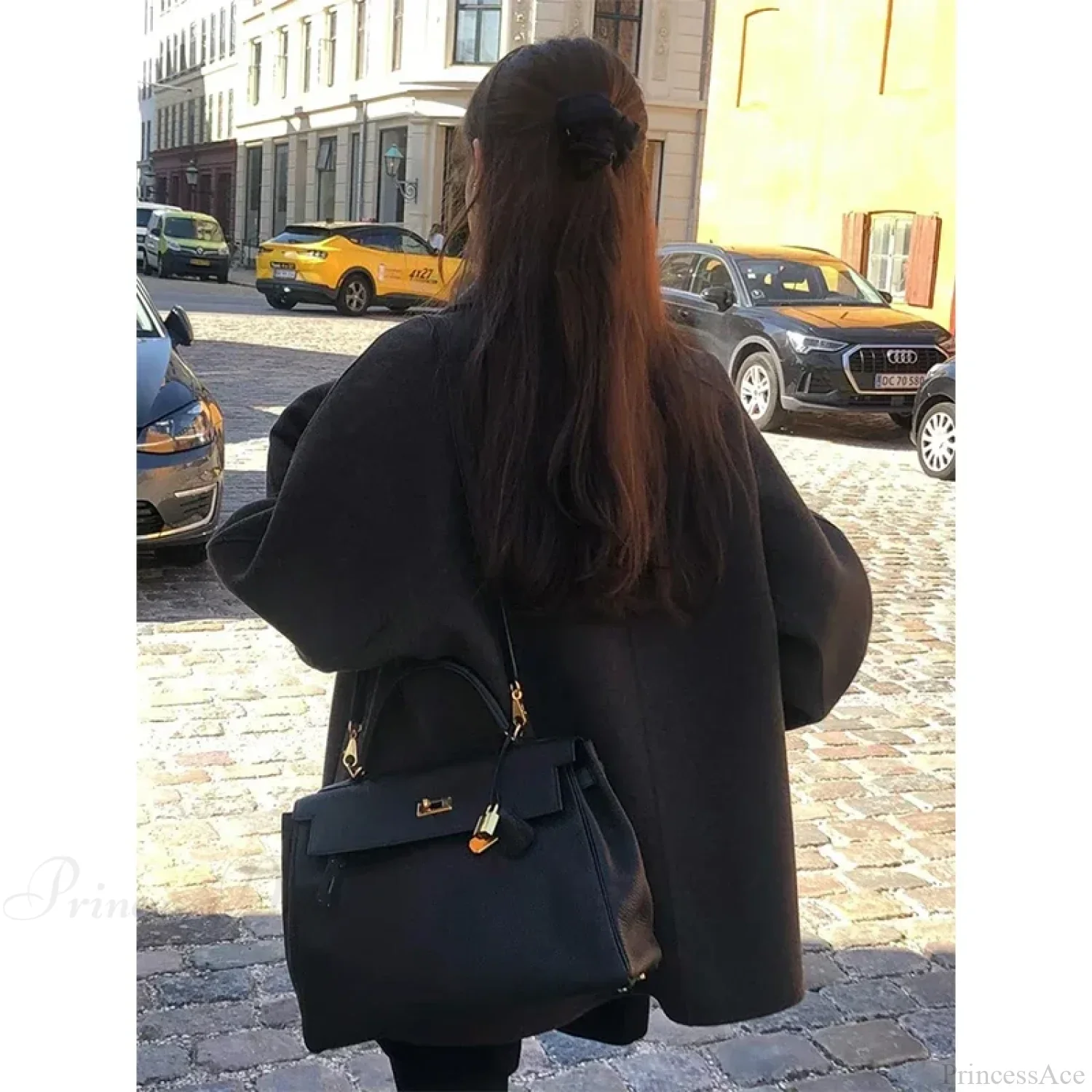 Wool Blends Vintage Korean Streetwear Overcoat - Image 4