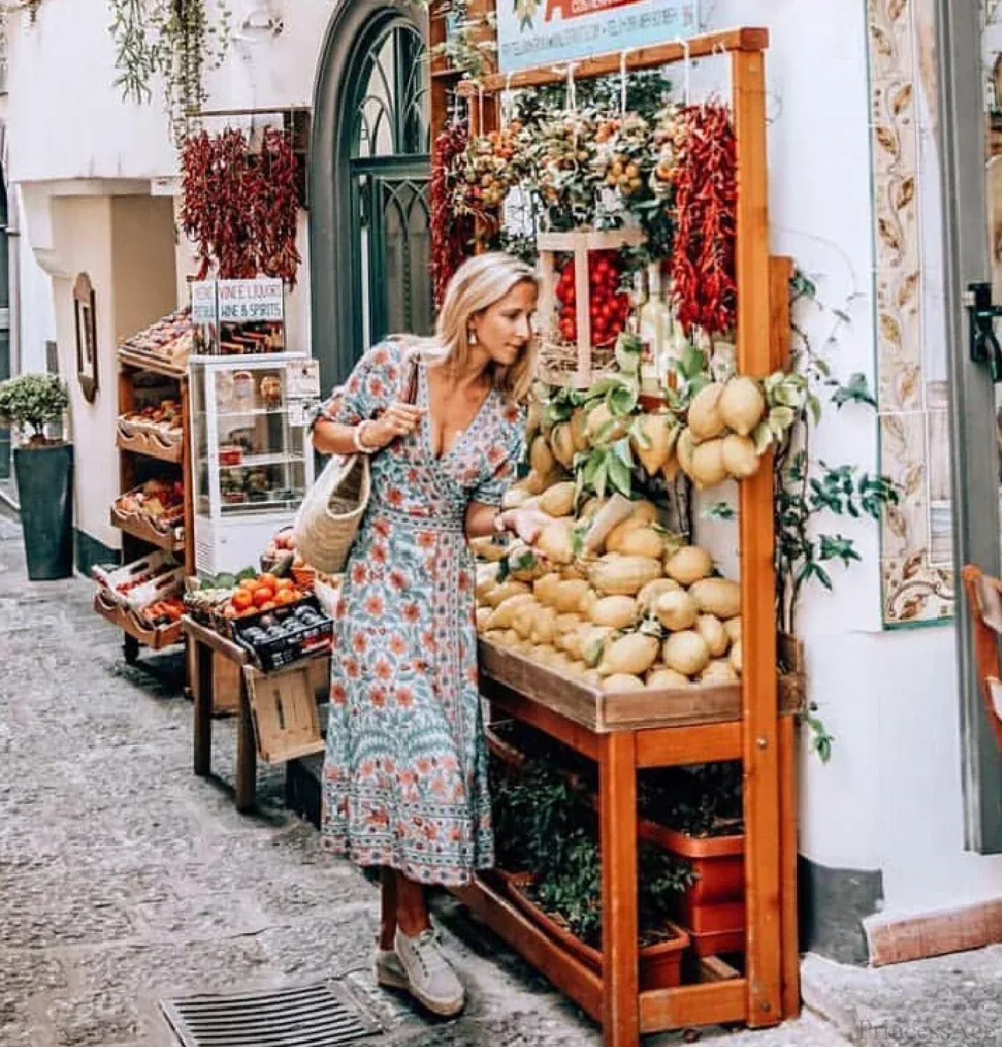 Wrap Marigold Floral Boho Dress - Image 5