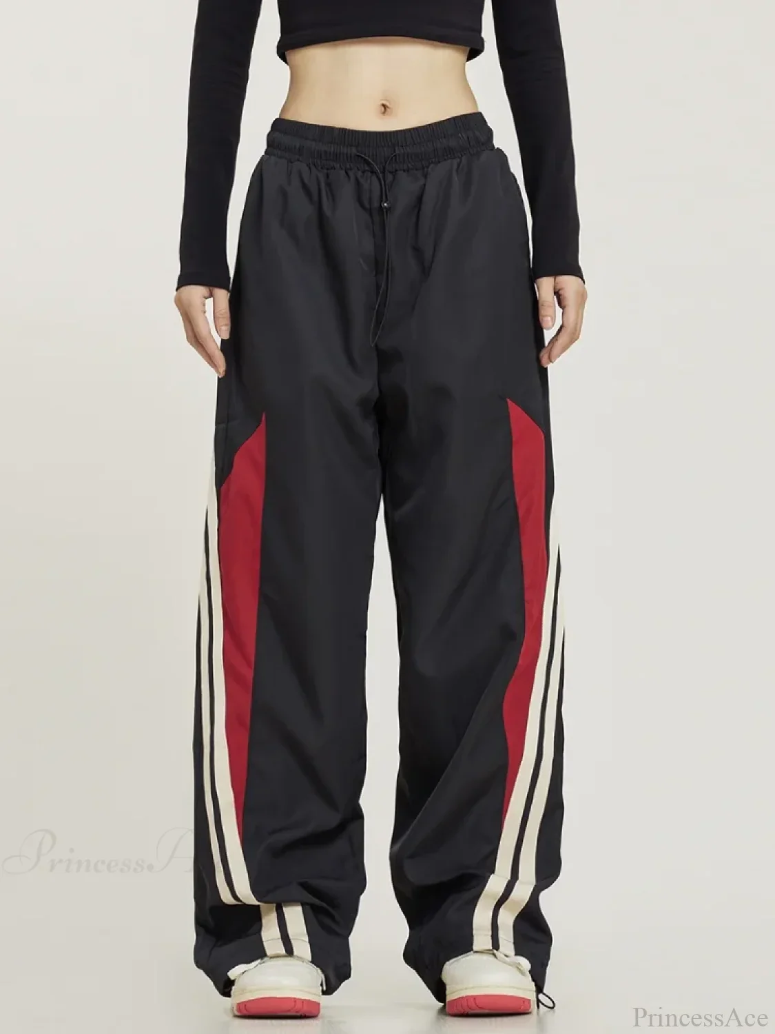 Y2K Black Oversized Baggy Pants - Image 3