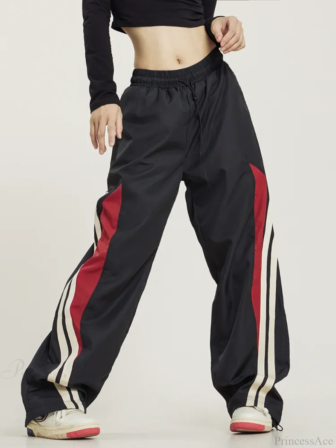 Y2K Black Oversized Baggy Pants - Image 7