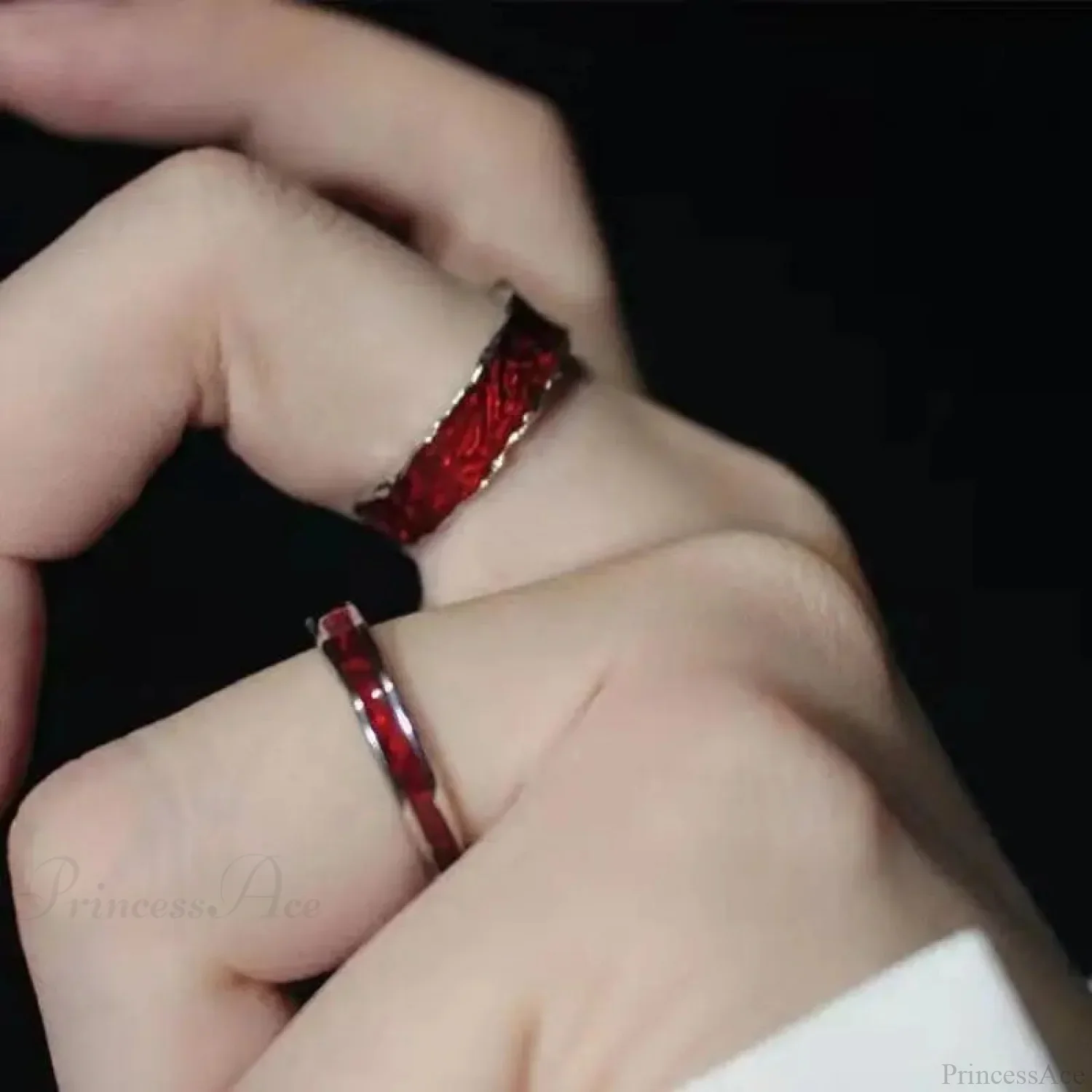 Y2K Crimson Drip Petroleum Gothic Band