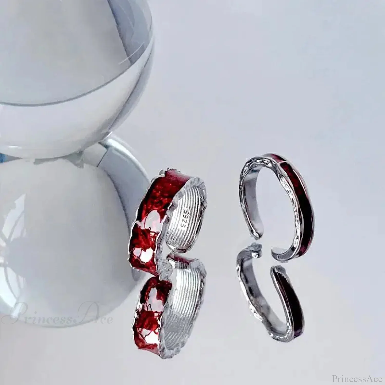 Y2K Crimson Drip Petroleum Gothic Band - Image 5
