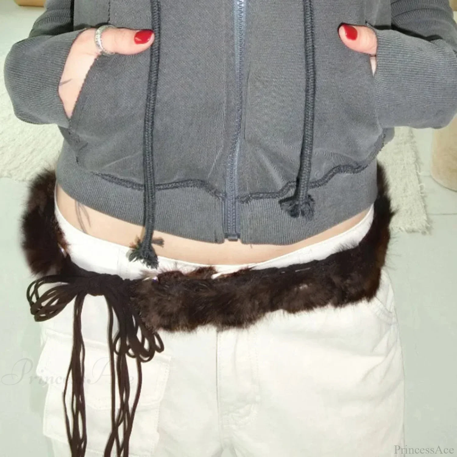 Y2K Gothic PU Leather Harajuku Streetwear Waist Belt - Image 3