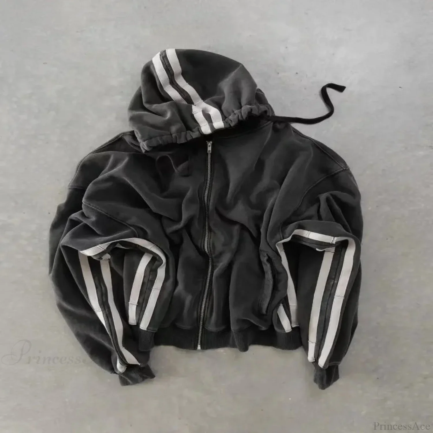 Y2K Gothic Skull Zipper Hoodie - Image 12