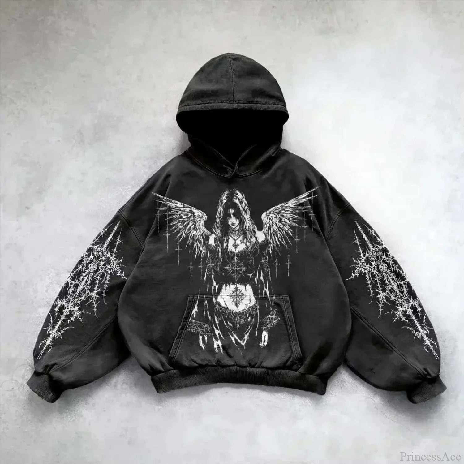 Y2K Gothic Skull Zipper Hoodie - Image 16