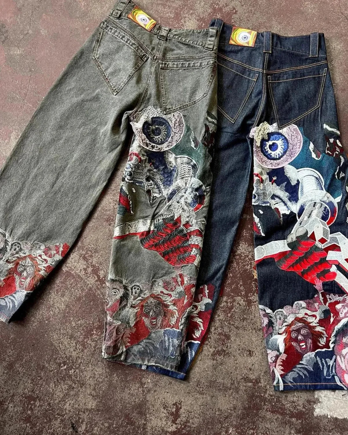 Y2K Gothic Streetwear Baggy Pant - Image 3