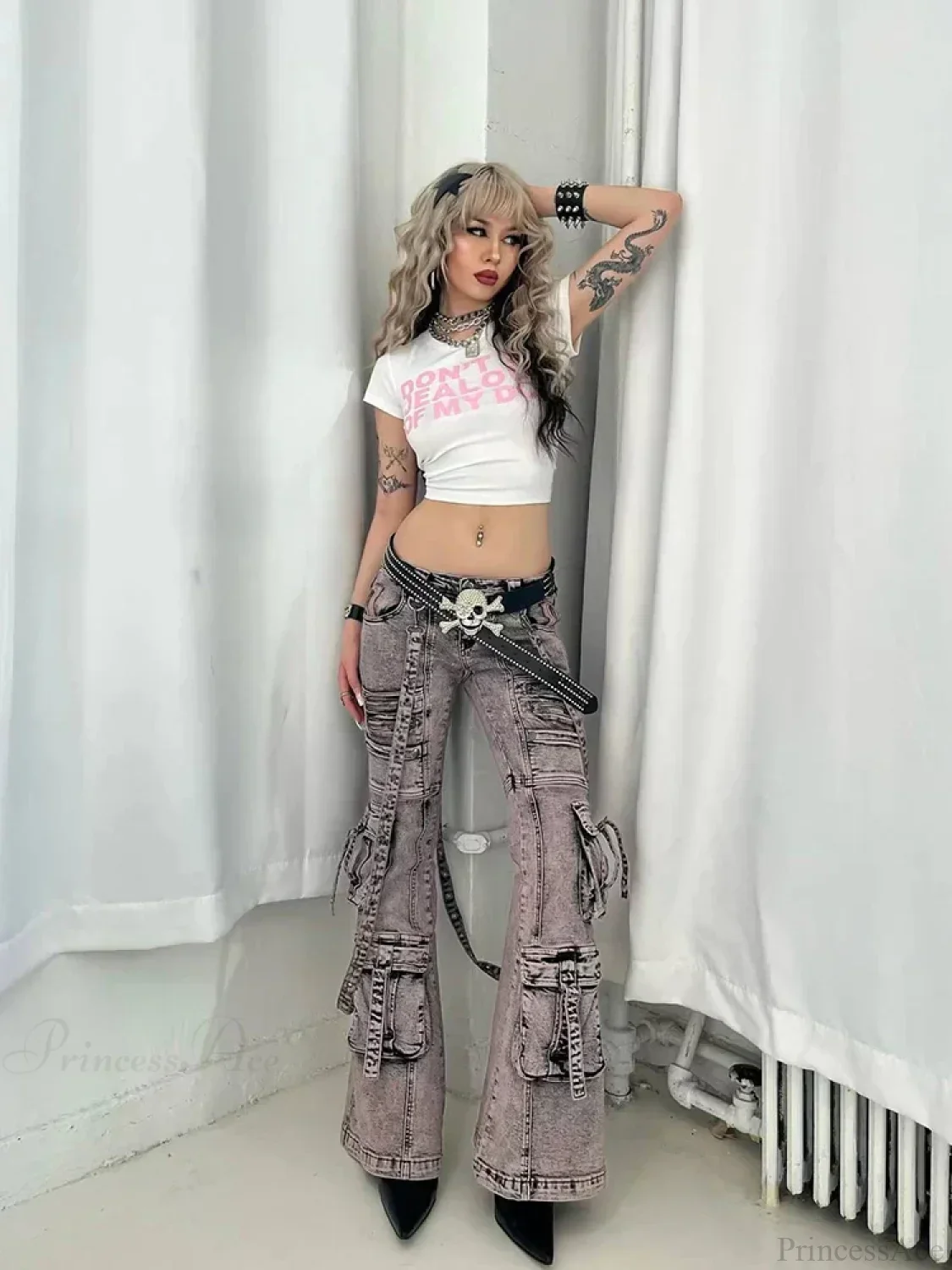 Y2k Harajuku Letter Print Crop Top T-shirt - Image 4