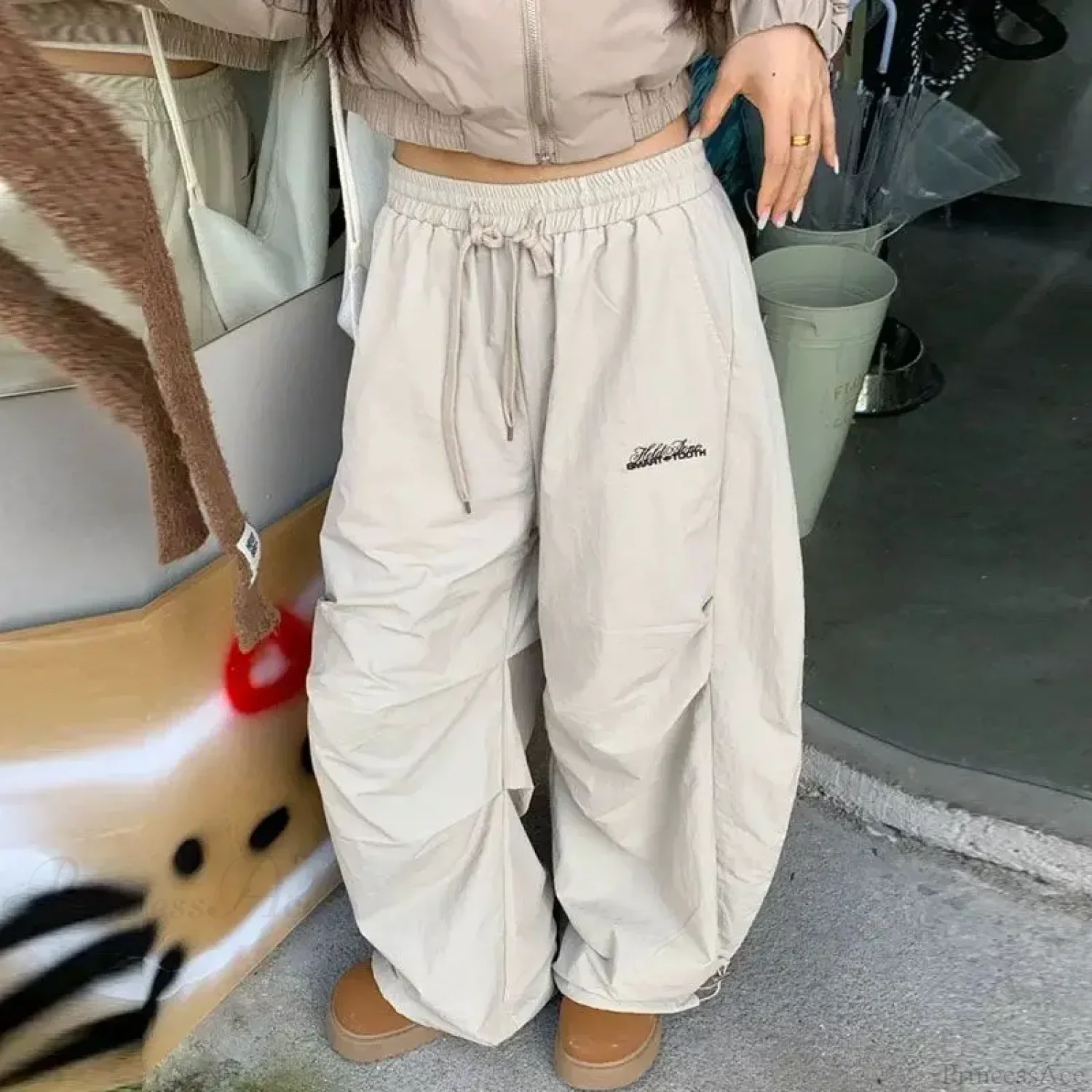 Y2K Harajuku Women Wide Leg Pants - Image 3