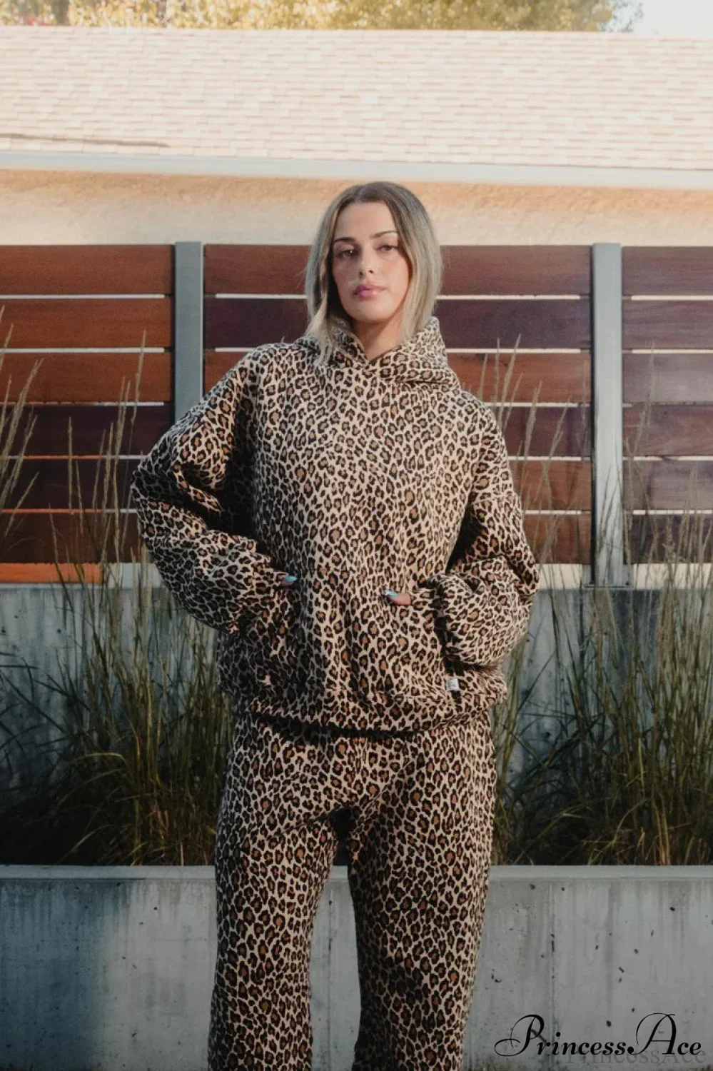 Y2K Leopard Print Hip-Hop Hoodie