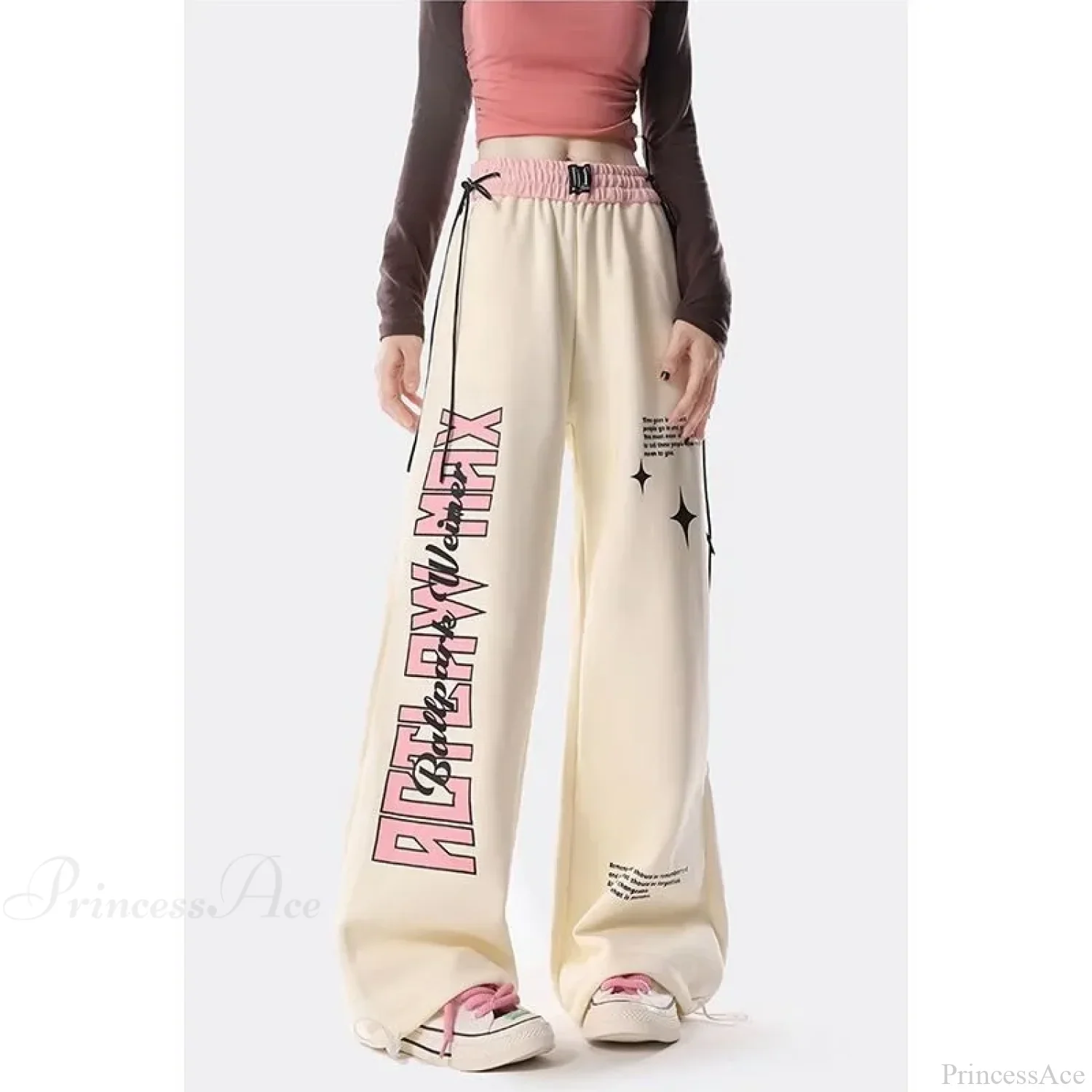 Y2K Letter Print Pants