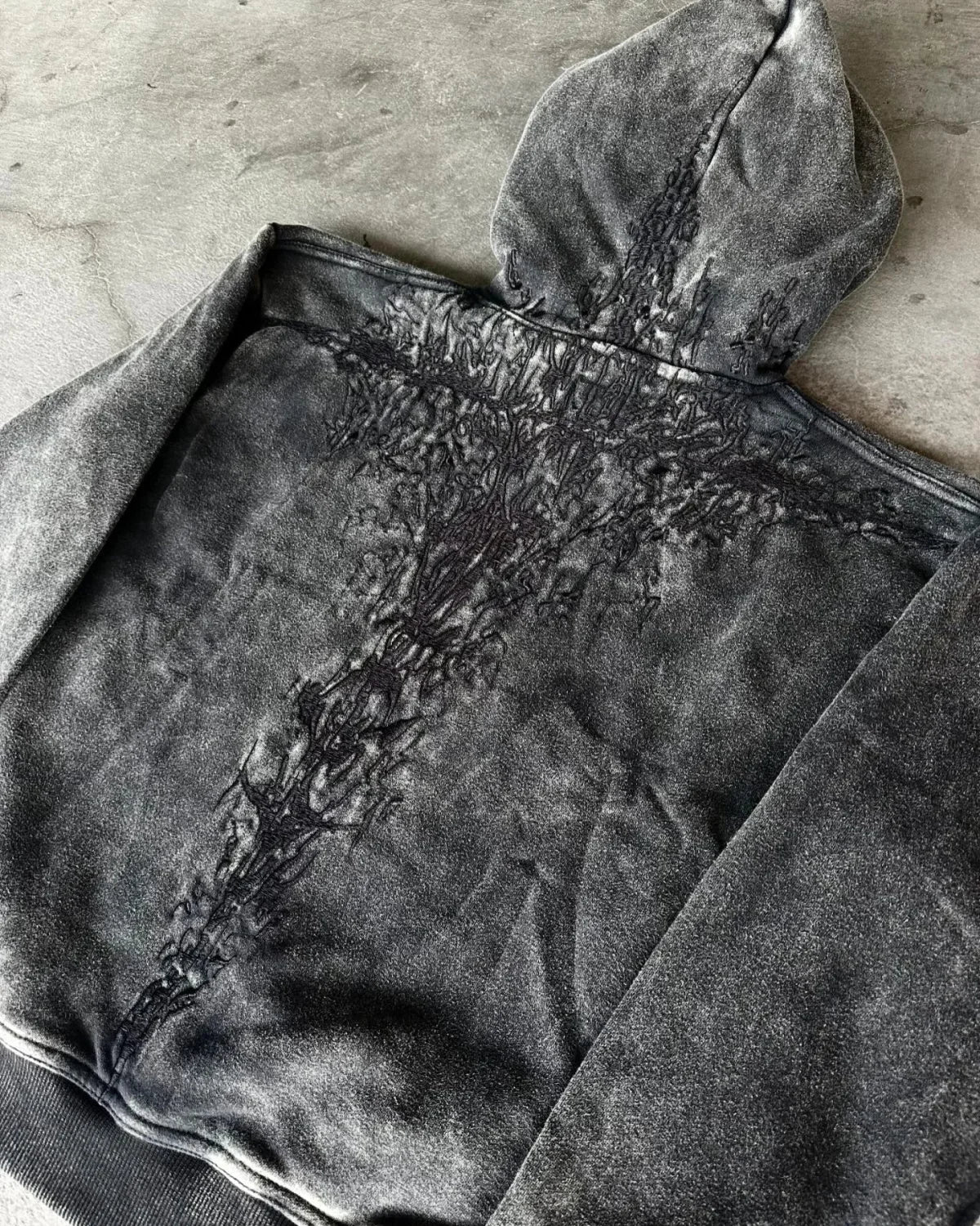 Y2K Mysterious Embroidery Hoodie - Image 2