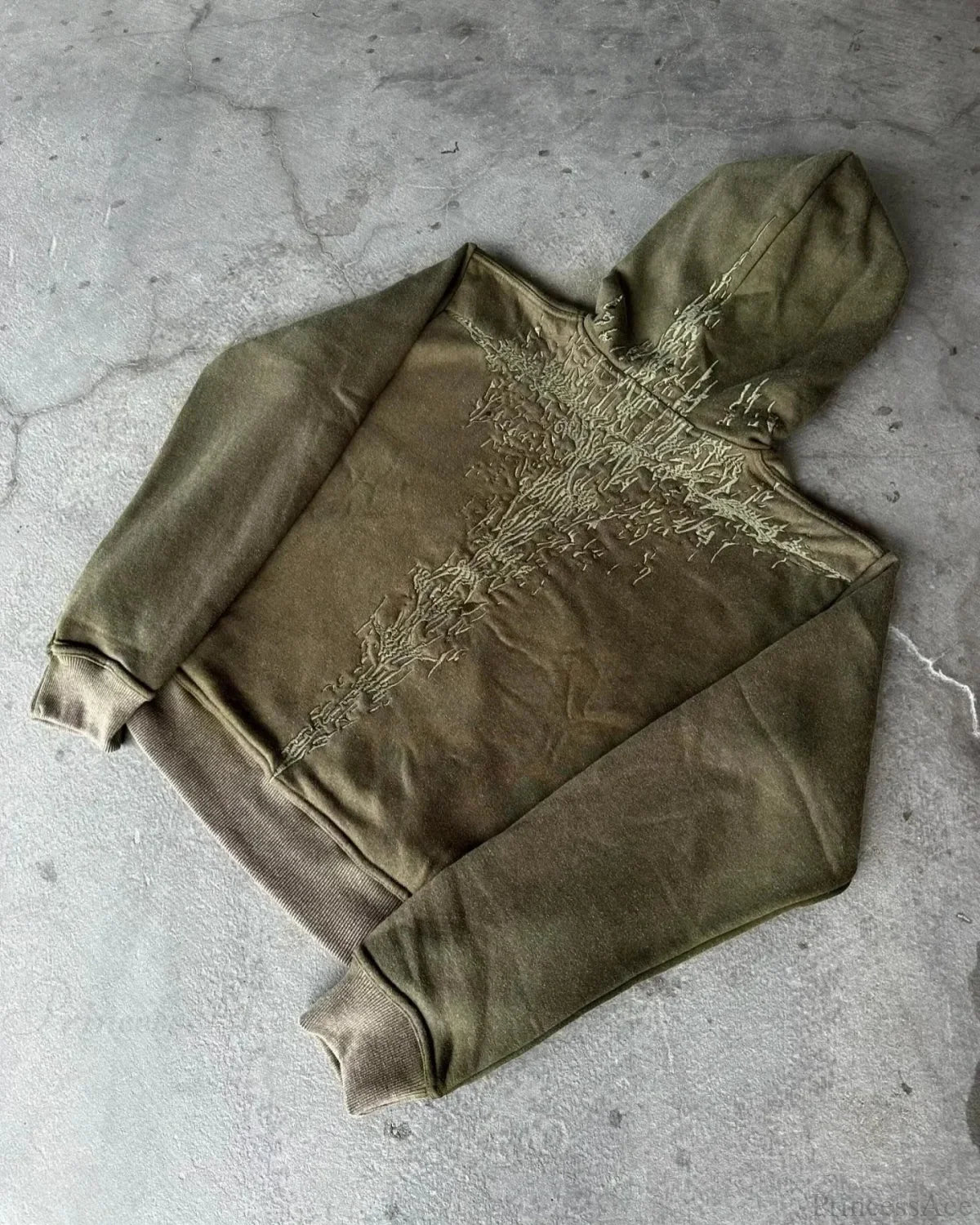 Y2K Mysterious Embroidery Hoodie - Image 6