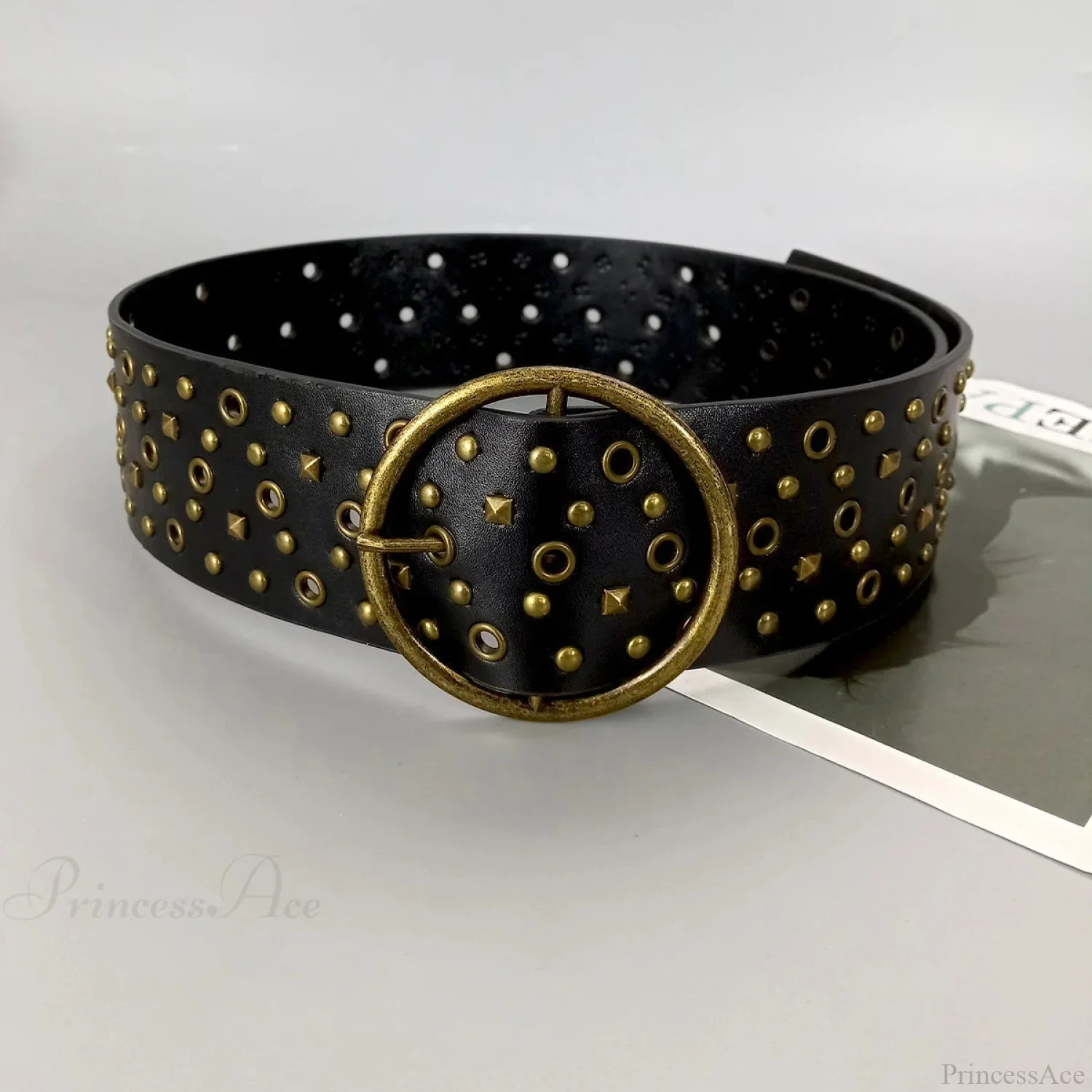 Y2K Mysterious Hollow Western Belt