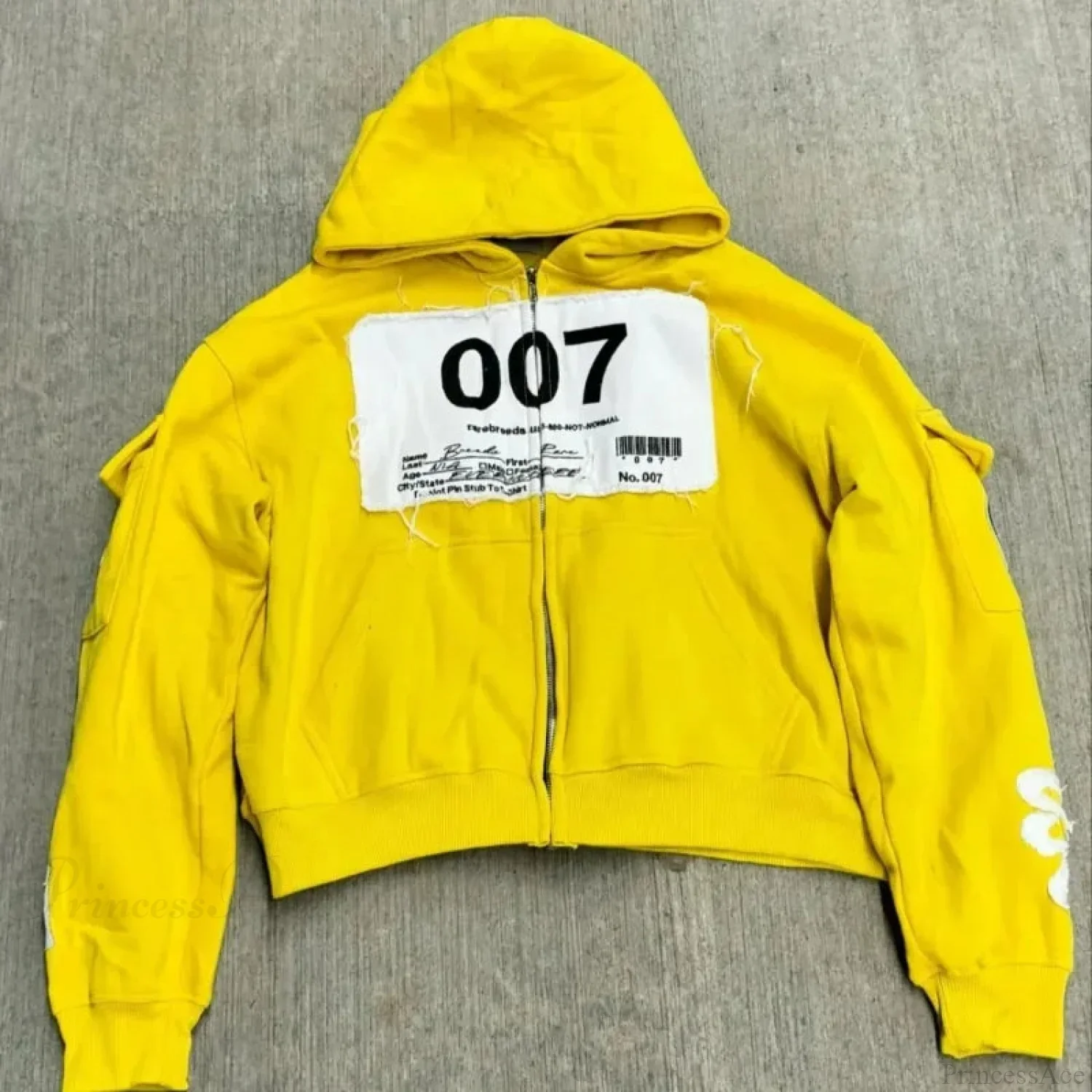 Y2K Mysterious Needlework Zipper Hoodie - Image 8