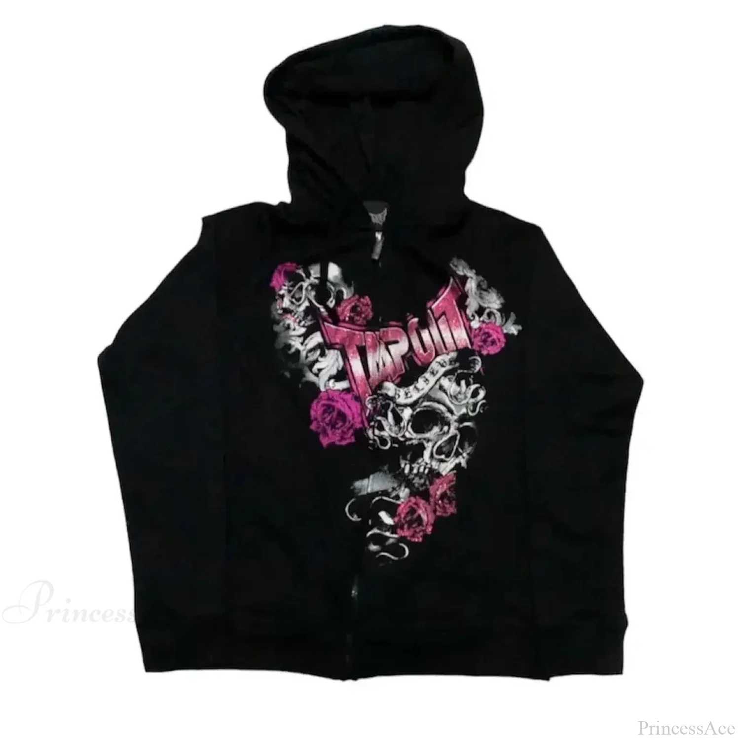 Y2K Mysterious Printed Zipper Hoodie - Image 5