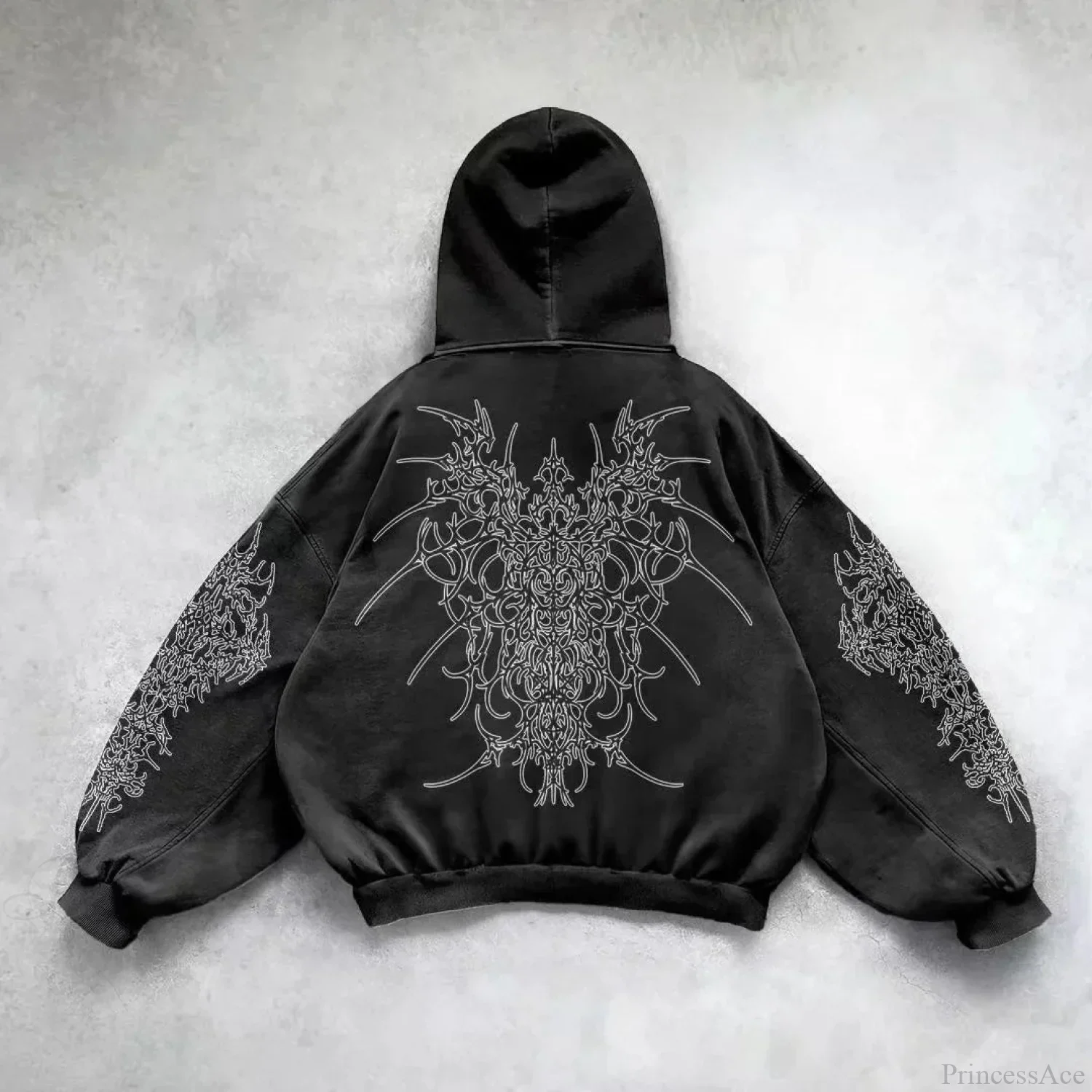 Y2K Mysterious Rap Urban Hoodie - Image 5