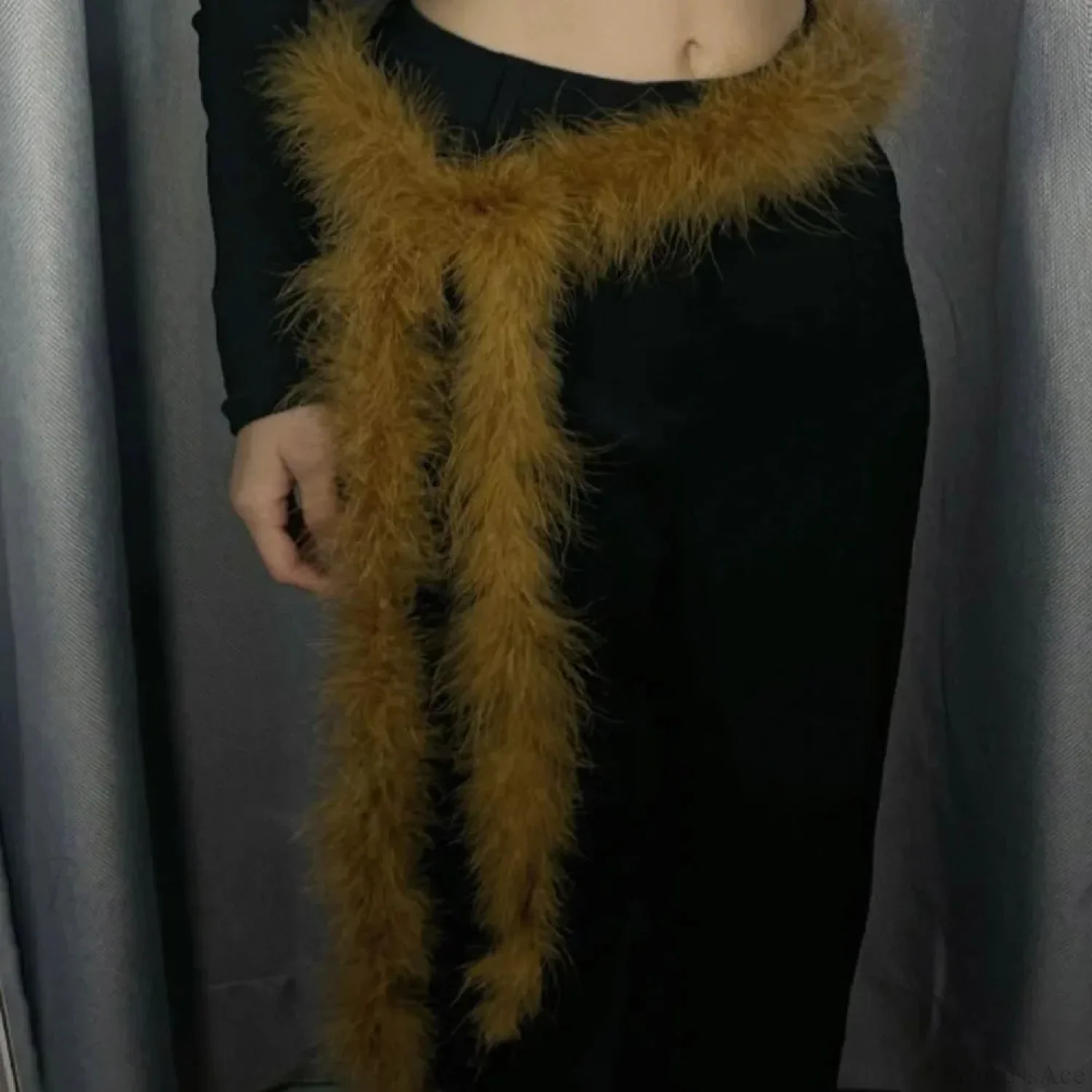 Y2K Mysterious Rebellious Furry Plush Waist Chain Belt - Image 10
