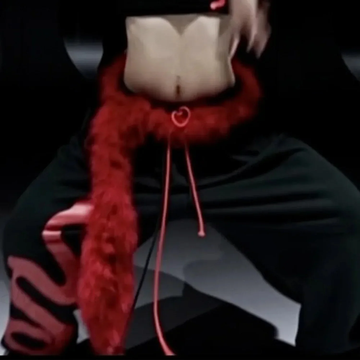 Y2K Mysterious Rebellious Furry Plush Waist Chain Belt - Image 11