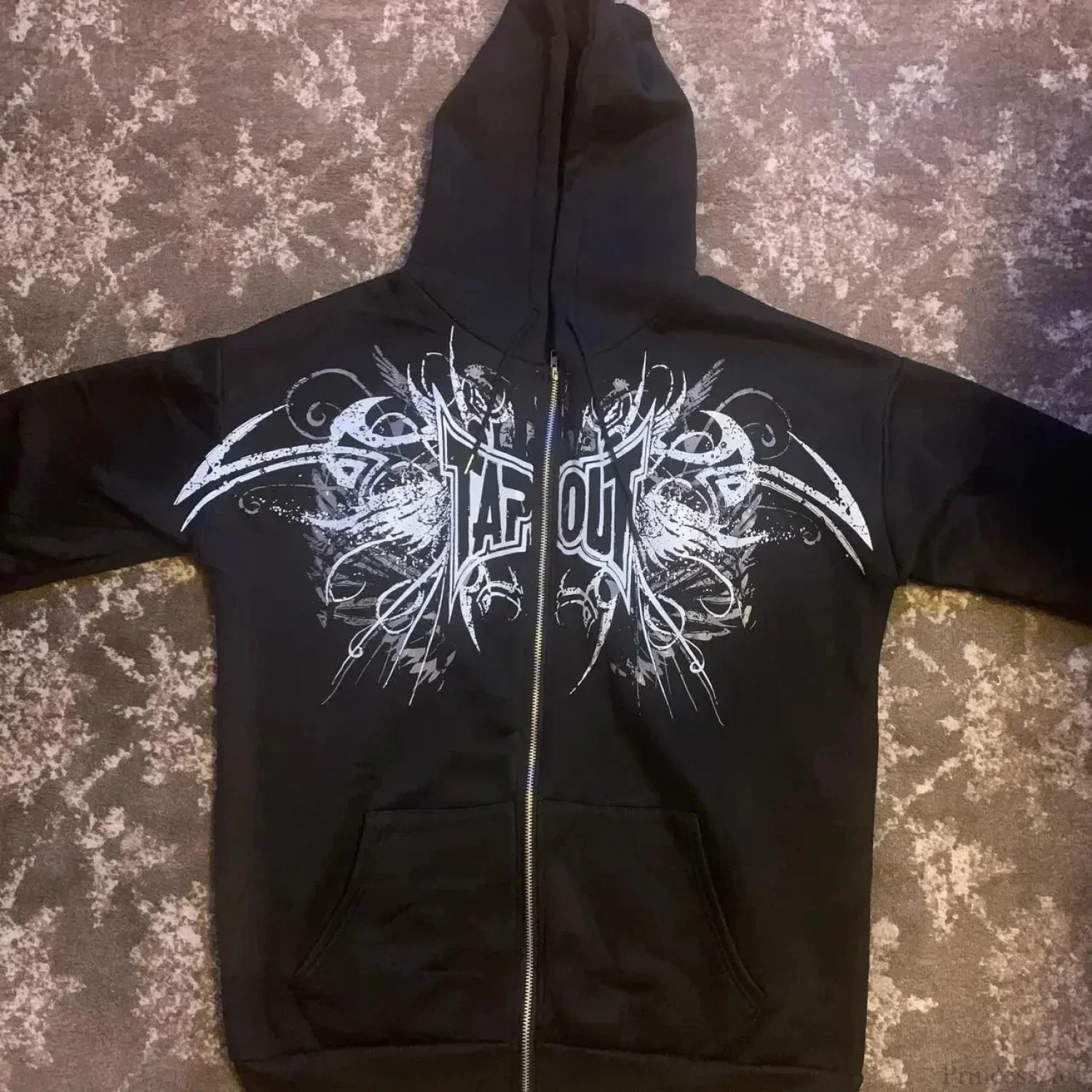 Y2K Mysterious Visual Zipper Hoodie - Image 3