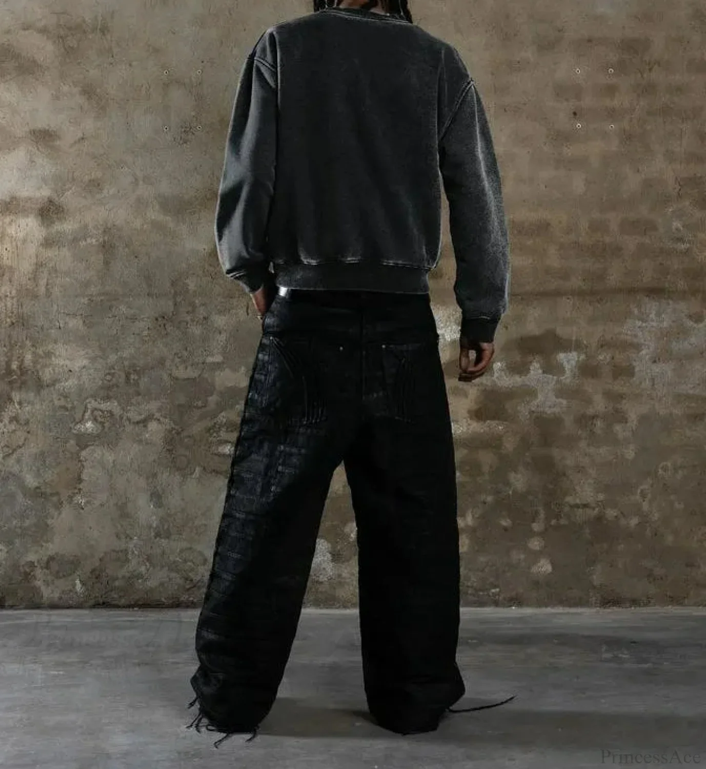 Distressed Cotton Gothic Sweatshirt - Image 2