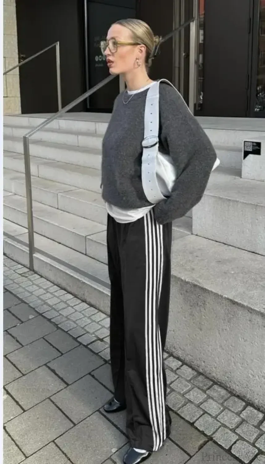Y2K Striped Baggy Track Jogger Sweatpants Pant - Image 7