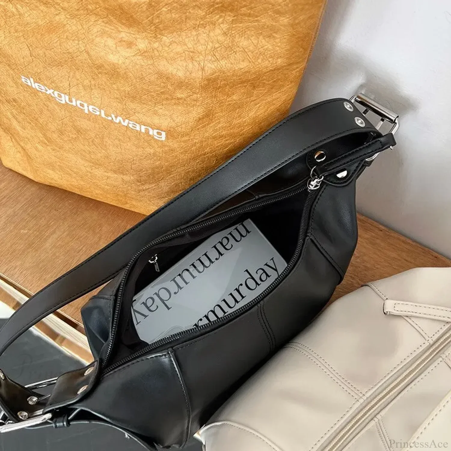 Y2K Style Trendy Motorcycle Shoulder Bag - Image 4