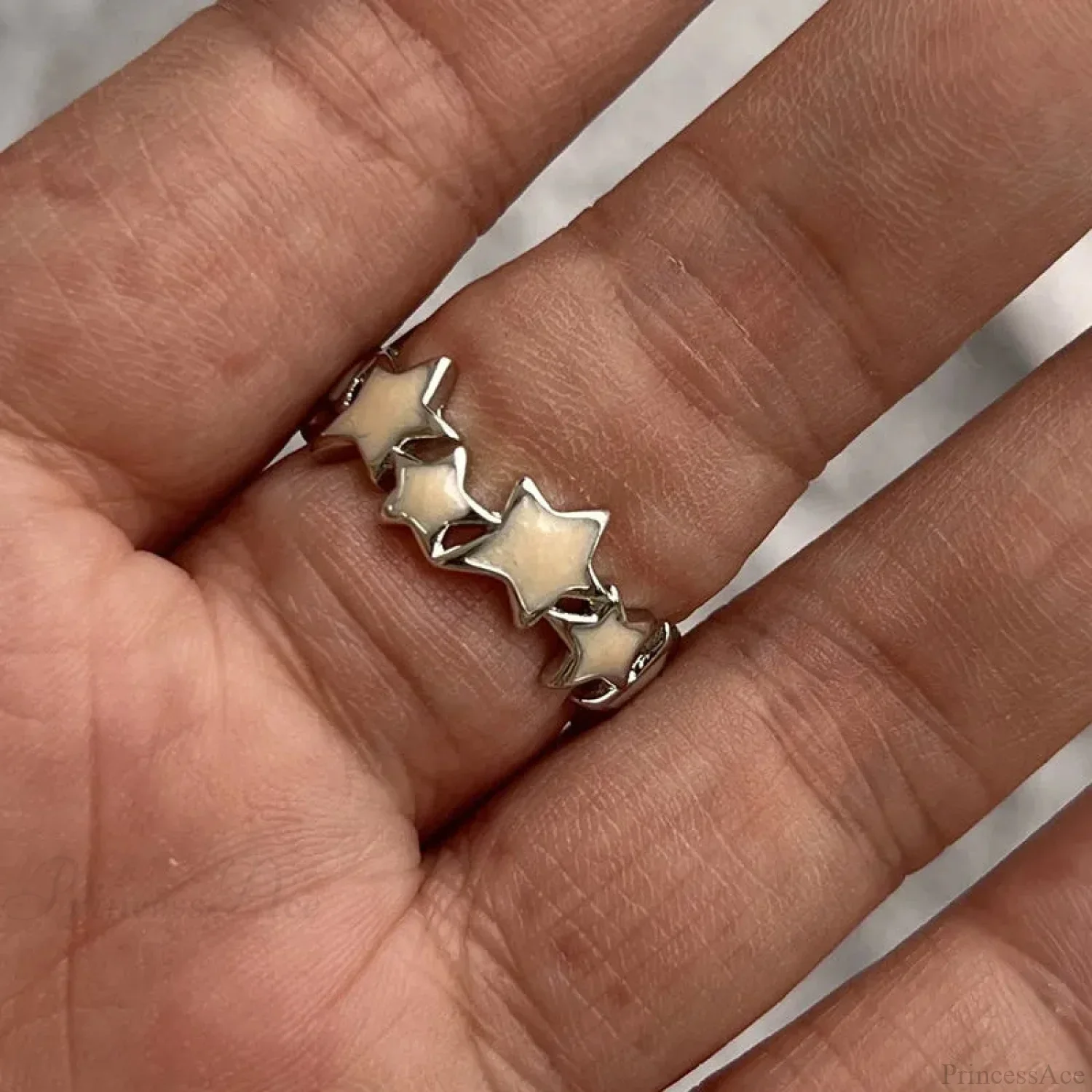 Y2K Transparent Heart Gothic Ring - Image 2
