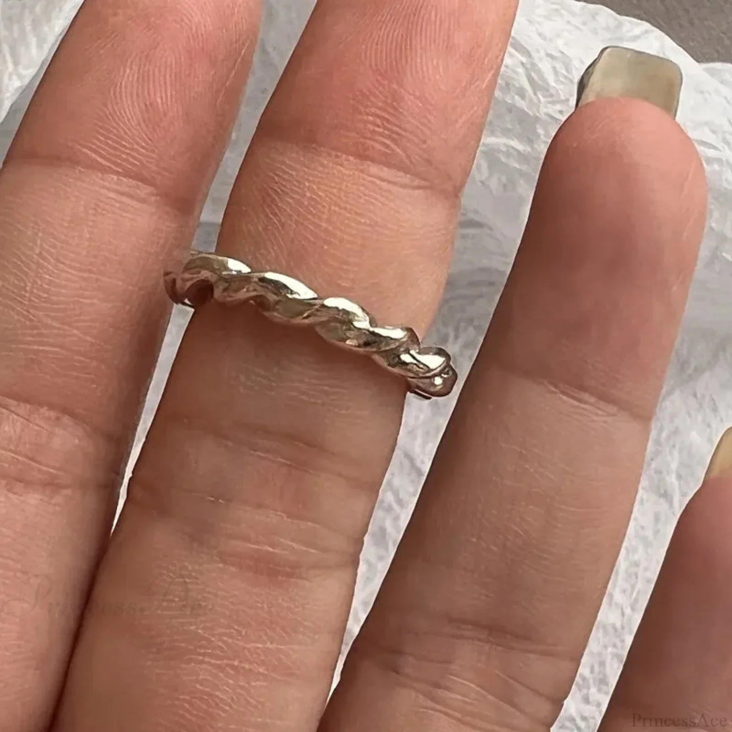 Y2K Transparent Heart Gothic Ring - Image 7