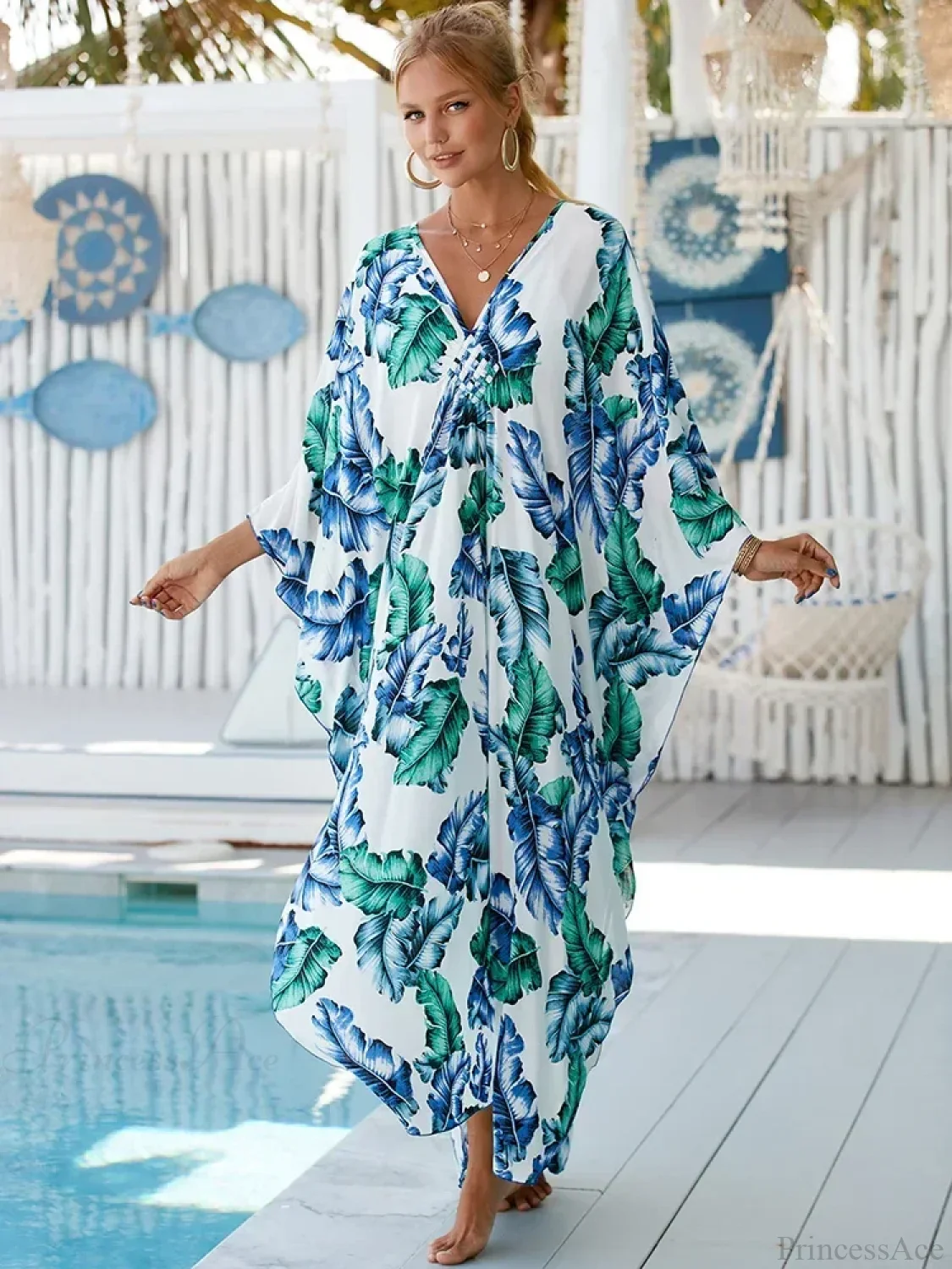 Zebra Stripes Long Dress Cover Up - Image 27